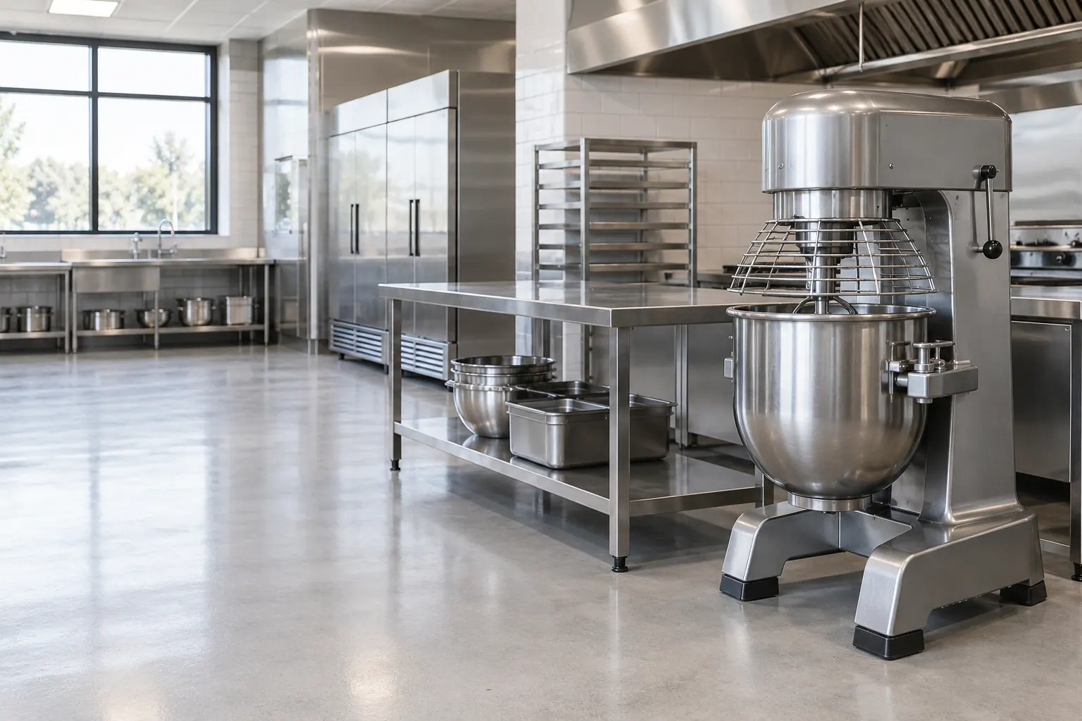 Freestanding commercial kitchen equipment
